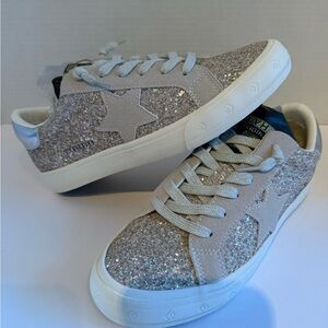 Vintage Havana Silver Glitter Sneakers
